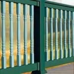 View 42" High Colonial Spindle Baluster - Vinyl Railing System
